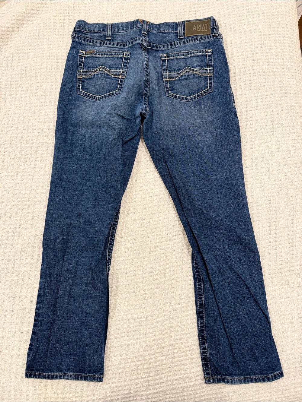 Ariat Men's Medium Blue Relaxed Fit Jeans - M4 36/32 - Picture 4 of 4